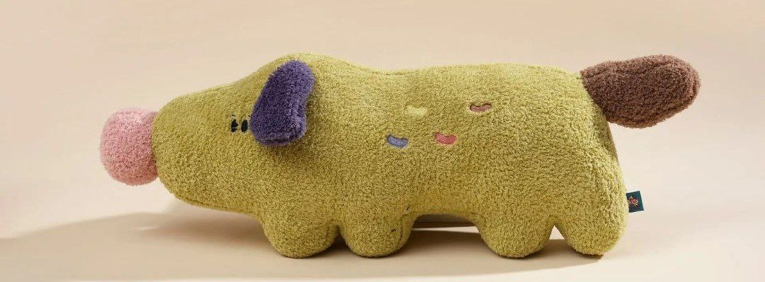 Мягкая игрушка Подушка собака Зеленый Рост : 100 см.Sugar Bean Dog