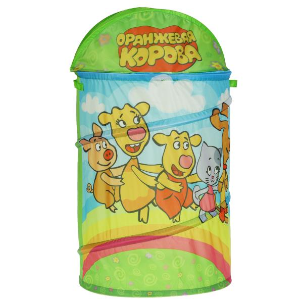 Корзина для игрушек Оранжевая корова 43*60см ИГРАЕМ ВМЕСТЕ XDP-17932-R