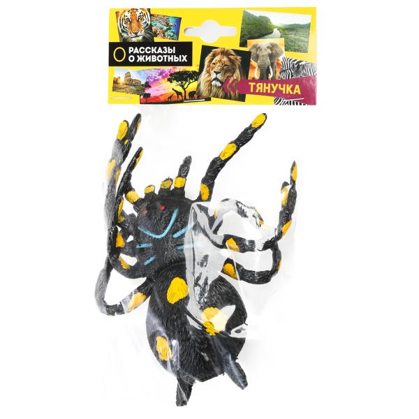 Тянучка паук 12 см.пластизоль.сингл в пакете ИГРАЕМ ВМЕСТЕ W6328-SPIDERS-R (96)