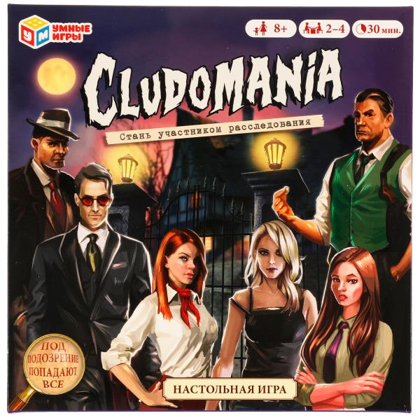 Cludomania. Настольная игра-ходилка квадрат. 40 карточек. 250х250х55мм. Умные игры 4680107962461 (10