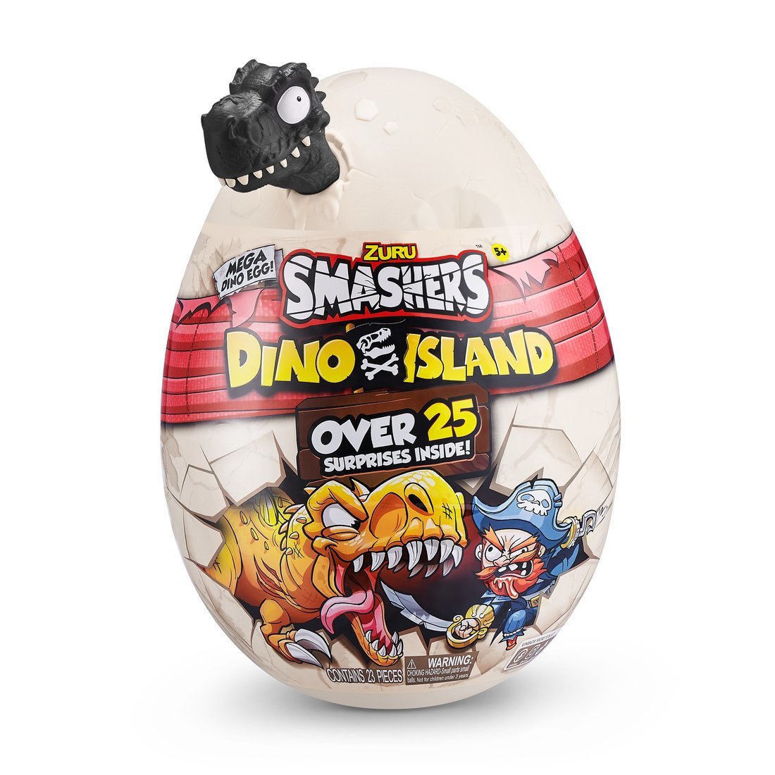Большое яйцо Smashers Dino Island с сюрпризами, 25 сюрпризов, в ассорт. (Вид 1)