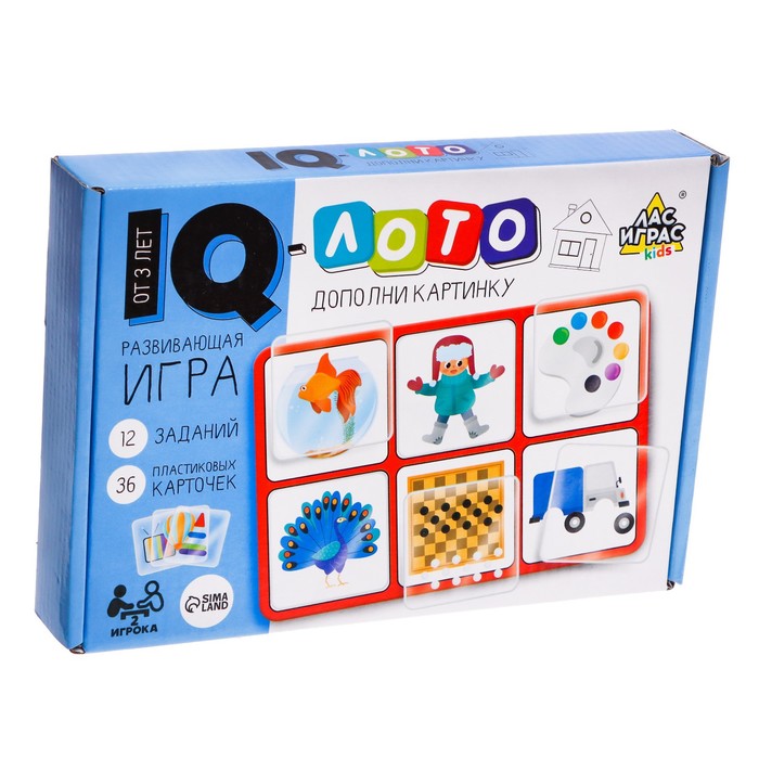 Развивающая игра IQ-лото Дополни картинку   7769059