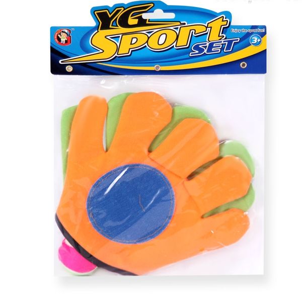 Игра на открытом воздухе Мячеловка YG Sport в пакете (мяч, перчатка-липучка 24 см - 2 шт.) (Вид 2)
