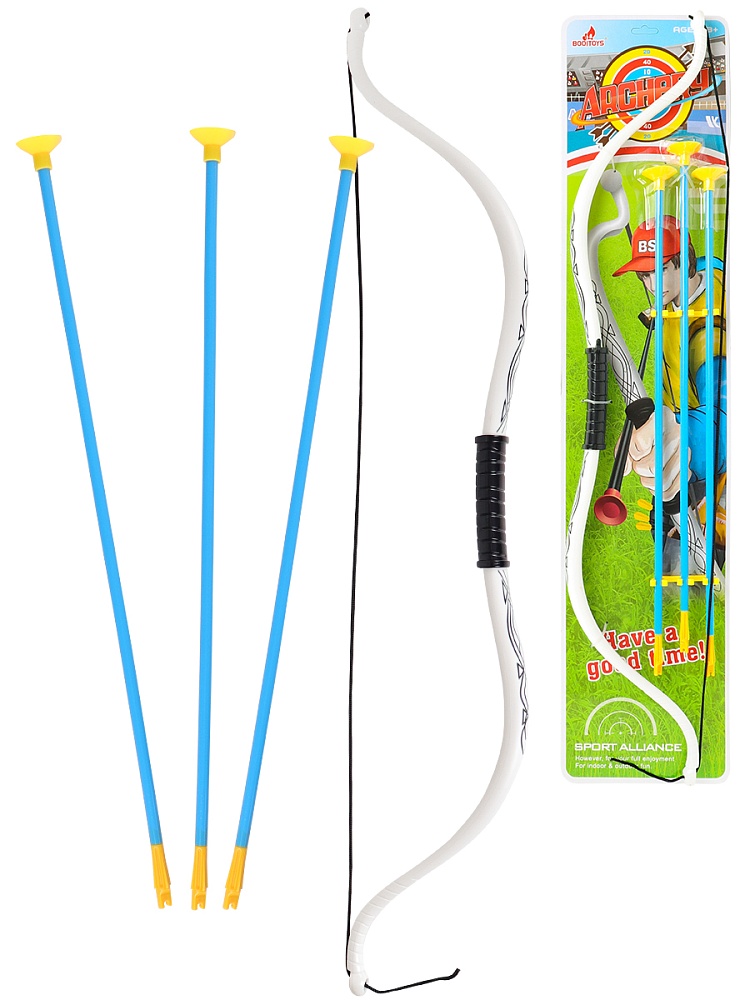 Лук (16х4х70 см) (стрелы на присосках 3шт.,планшет) ( Арт. Y12849079)