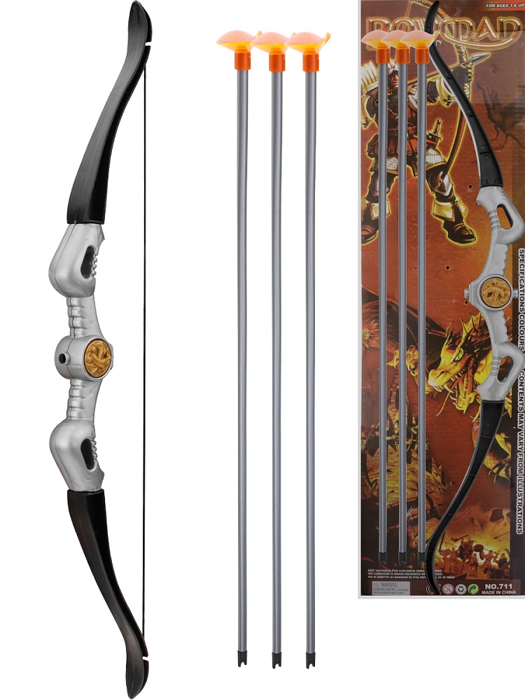 Лук (58×10 см) (стрелы на присосках 3шт.,планшет) ( Арт. Y18544122)