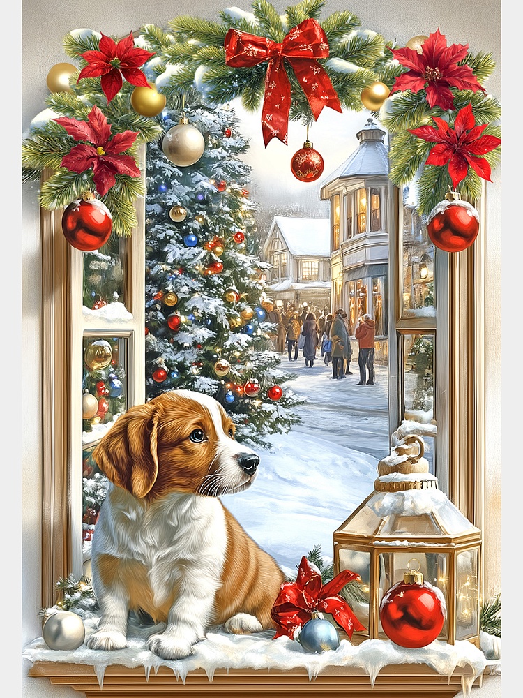 Алмаз. мозаика (класс.) 22х32 см c подр., с полн. заполн. (24цв) В ожидании праздника (арт. НД-0464)