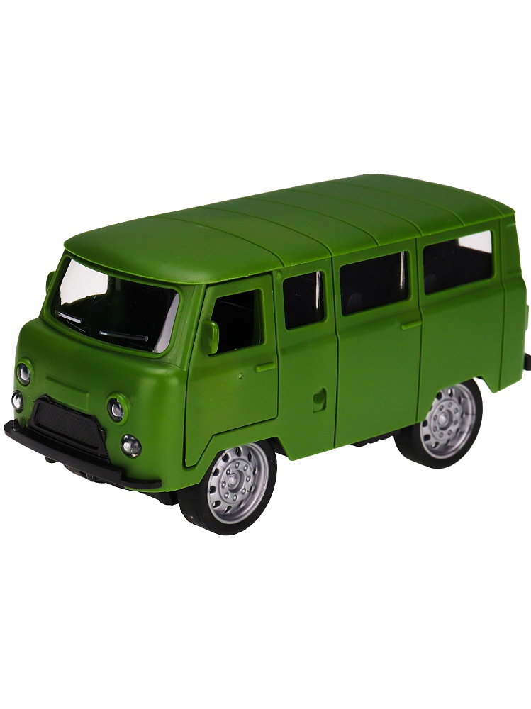 Машинка инерционная (12х6,5х5,5 см, зелёный, откр. двери) в пакете (Арт. ИК-0854)