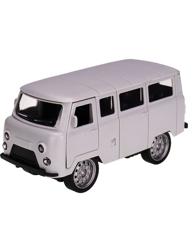 Машинка инерционная (12х6,5х5,5 см, серый, откр. двери) в пакете (Арт. ИК-0853) (Вид 2)