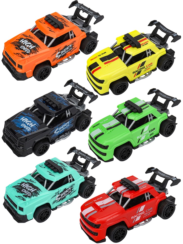 Машинка инерционная (5,6х11,3х4,8 см, цвет микс, в пакете)(Арт. И-5442)