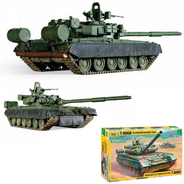Сб.модель 3592 Танк Т -80БВ (Вид 2)
