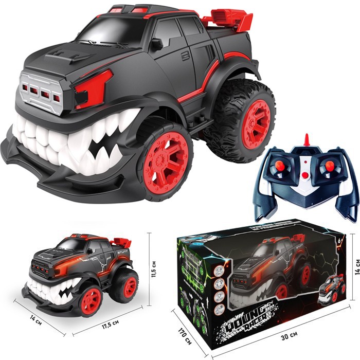 Машина на радиоуправлении Young Racer YS336-85R Зубастик красный в кор.