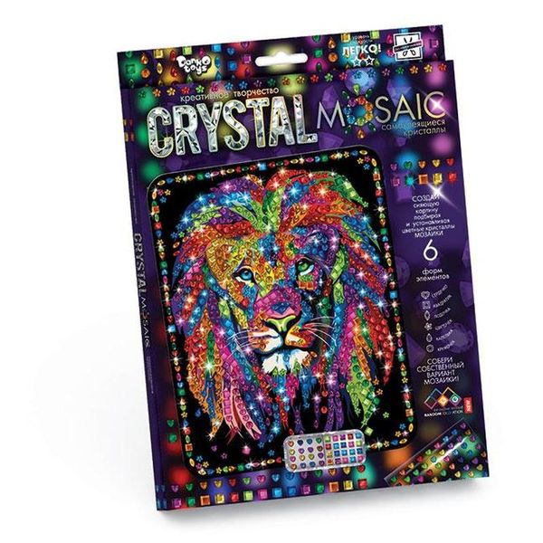 Набор креативного тв-ва Crystal Mosaic Лев