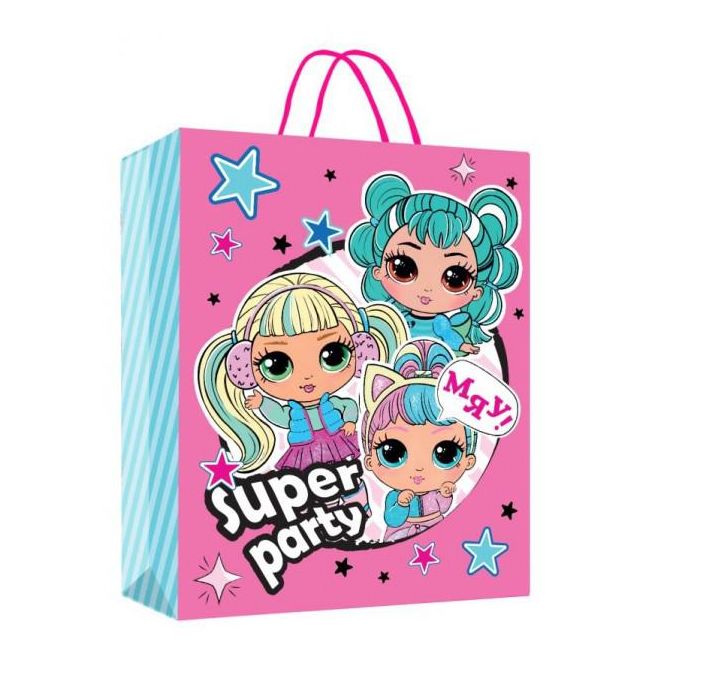 Пакет подарочный глянцевый ml,супер вечеринка,140 гр/м2 ЧУДО ПРАЗДНИК PML-90409-LOM-CN (120) (Вид 2)