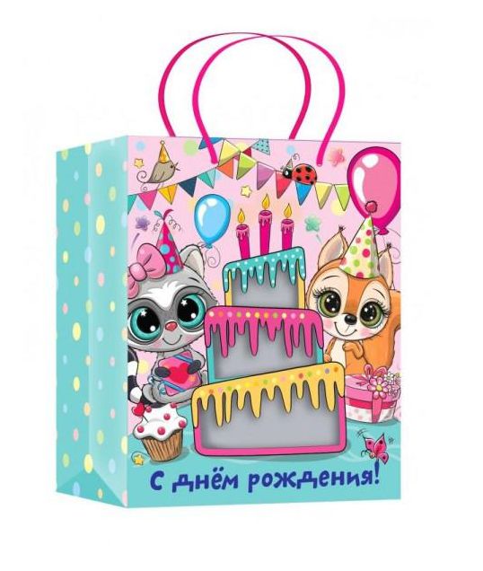 Пакет подарочный с окошком, детский, размер xl,190 гр/м2 ЧУДО ПРАЗДНИК PWXL-113310-AN (Вид 2)