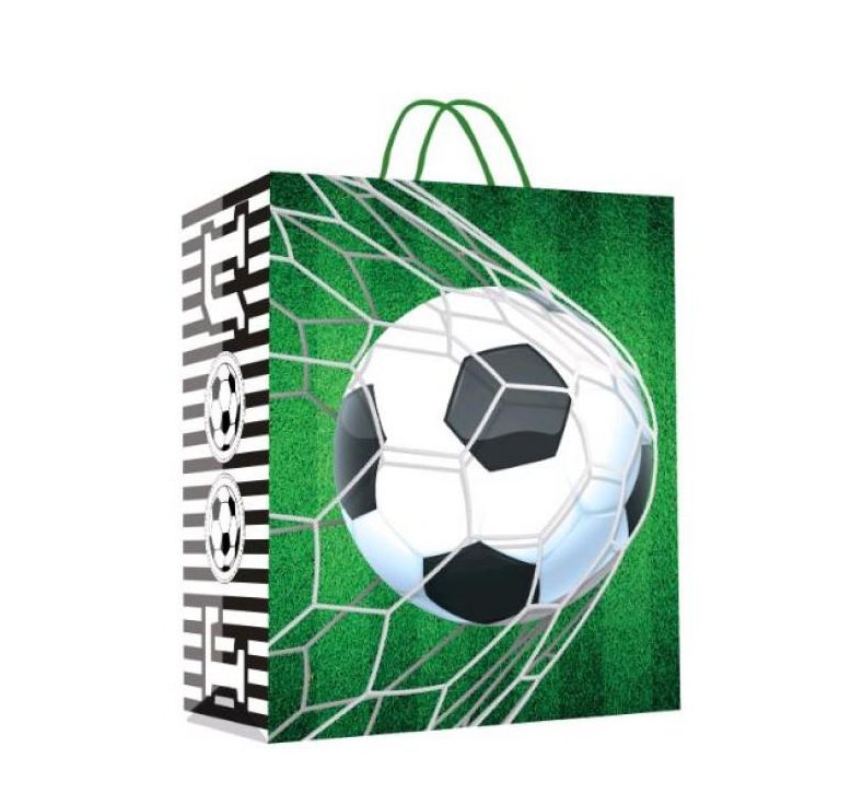 Пакет подарочный МАТОВЫЙ xl,футбол,140 гр/м2 ЧУДО ПРАЗДНИК PXL-107421-FB (60) (Вид 2)