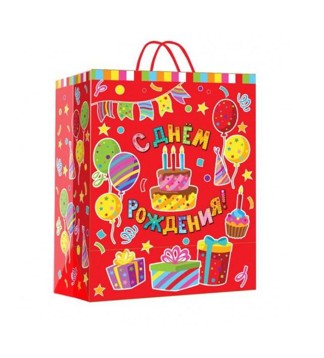 Пакет подарочный МАТОВЫЙ xl,тортик,140 гр/м2 ЧУДО ПРАЗДНИК PXL-122091-HBZ5 (Вид 2)