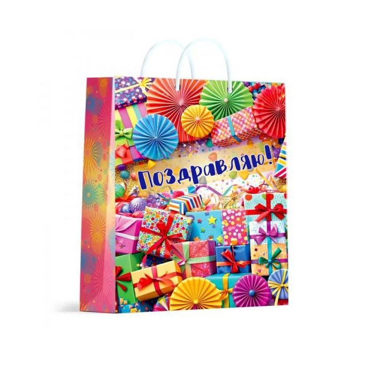 Пакет подарочный МАТОВЫЙ xl,подарки,140 гр/м2 ЧУДО ПРАЗДНИК PXL-123150-HBZ8 (Вид 2)