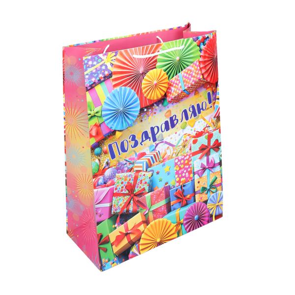 Пакет подарочный МАТОВЫЙ xl,подарки,140 гр/м2 ЧУДО ПРАЗДНИК PXL-123150-HBZ8