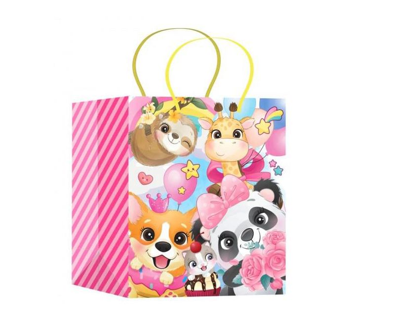 Пакет подарочный МАТОВЫЙ xl,зверьки,140 гр/м2 ЧУДО ПРАЗДНИК PXL-123182-ANM (Вид 2)