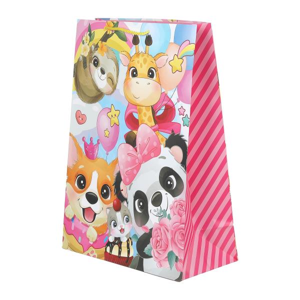 Пакет подарочный МАТОВЫЙ xl,зверьки,140 гр/м2 ЧУДО ПРАЗДНИК PXL-123182-ANM