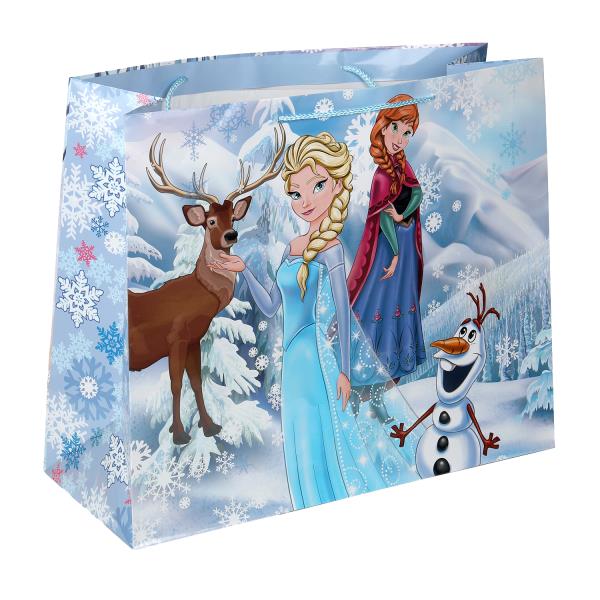 Пакет подарочный глянцевый xxl,снежная принцесса,190 гр/м2 ЧУДО ПРАЗДНИК PXXL-84316-FRZ (60)