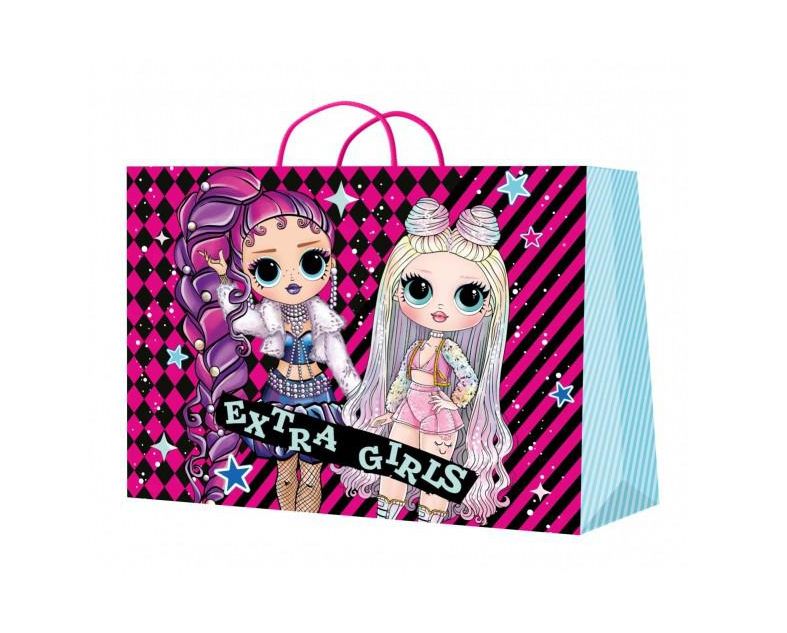 Пакет подарочный глянцевый xxxl, супер девочки,190 гр/м2 ЧУДО ПРАЗДНИК PXXXL-92072-OM (60) (Вид 2)