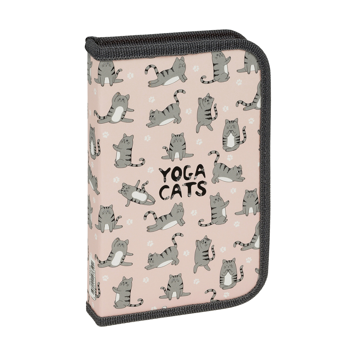 Пенал 1 отделение, 190*115 ArtSpace Yoga Cats, ламинированный картон, софт-тач