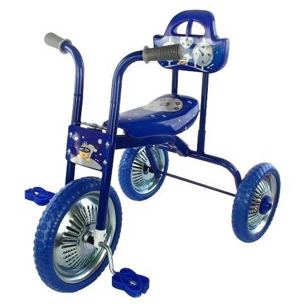 Велосипед трехколесный Лунатики, синий (Вид 1)