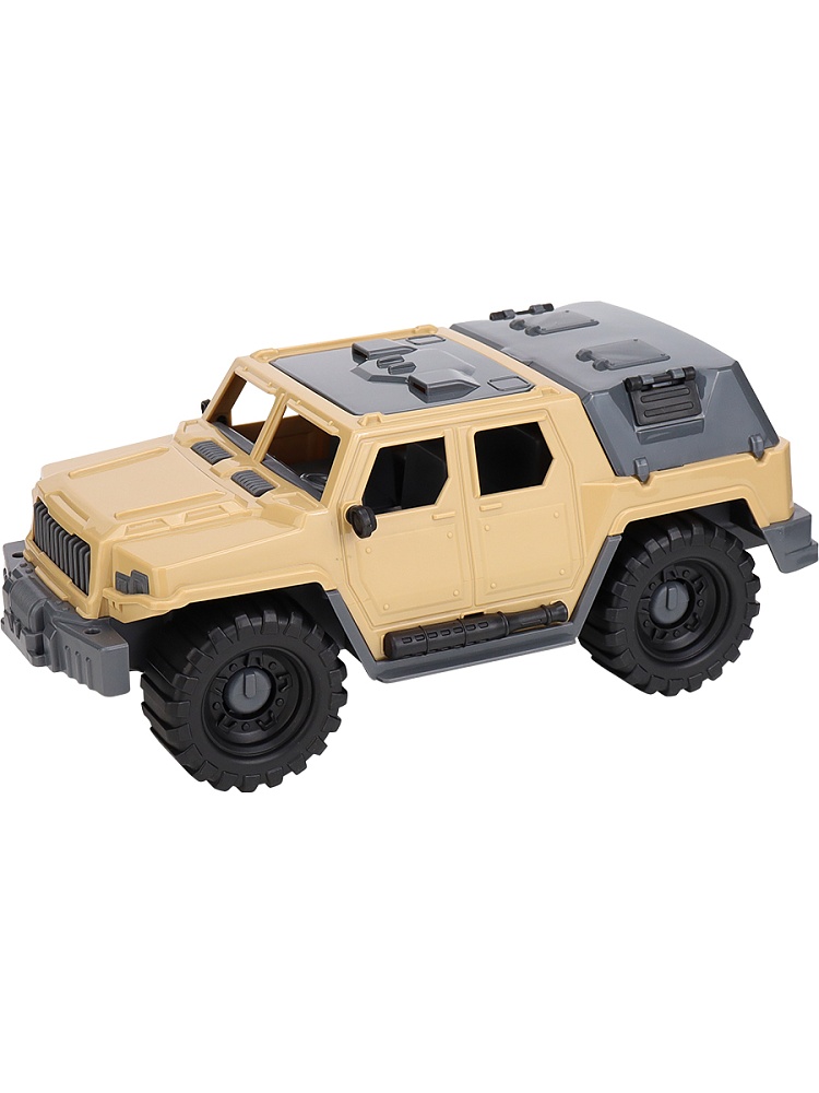 Джип Альфа Военный патруль (с тентом, песочный)  (арт. И-8924)