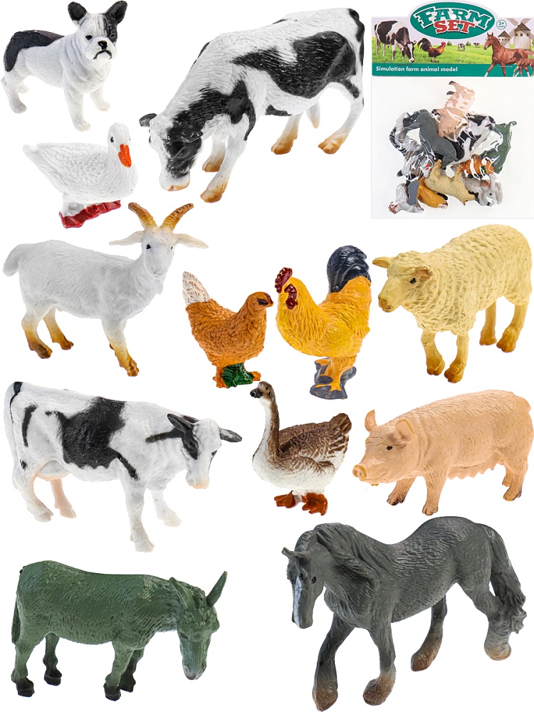 Домашние животные, 12 шт. в пакете, микс (Арт. 2144645)