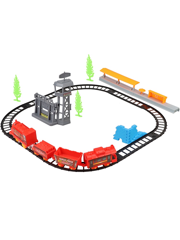 Железная дорога, размер в собр. виде 54,5х26 см,  1*АА не в к-те, в кор.  (арт.2819609) (Вид 2)
