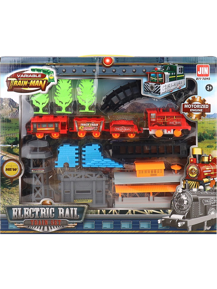 Железная дорога, размер в собр. виде 54,5х26 см,  1*АА не в к-те, в кор.  (арт.2819609)