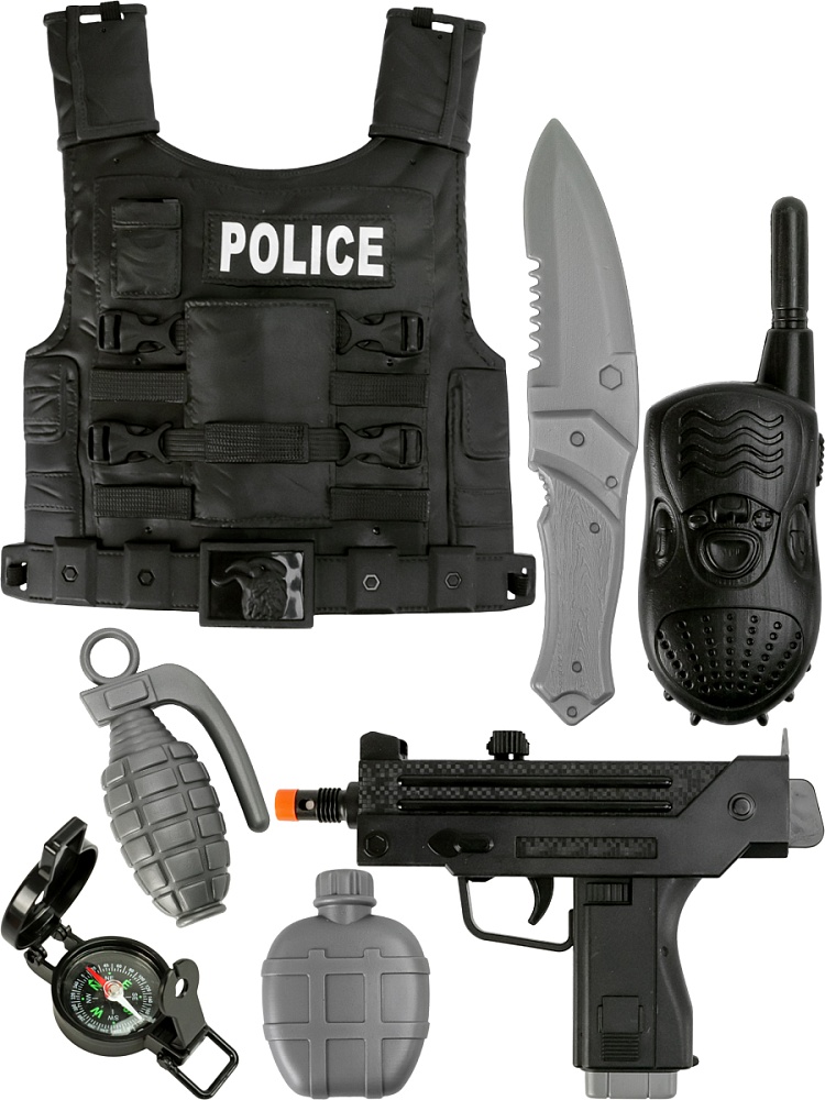 Игровой набор Полиция  (7 предметов, свет, звук, в пакете) (арт.Y11813190)