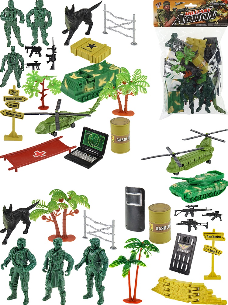 Игровой набор Спецоперация(21 предмет, 2 вида микс, в пакете)(25х18х4 см) ( Арт. 2034006)