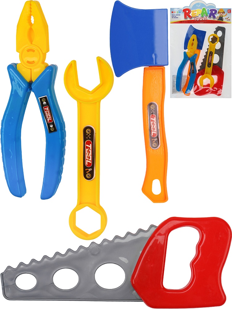 Игровой набор инструментов Мини (4 элемента, в пакете) ( Арт. Y24610039)