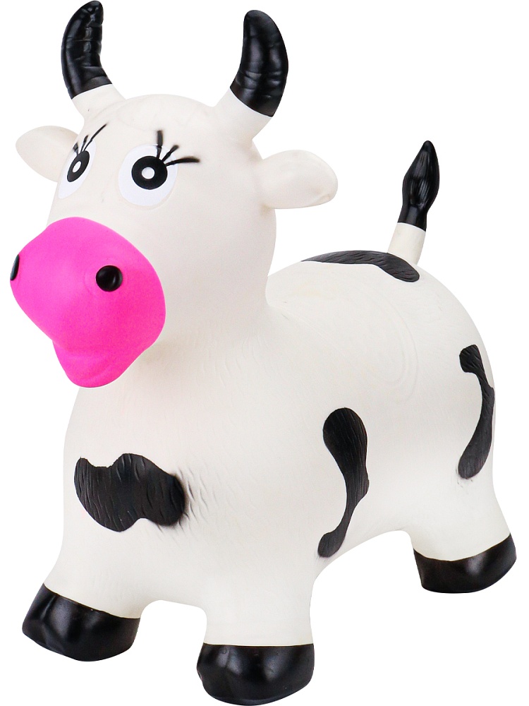 Игрушка-прыгун Весёлая коровка 58*48*29(1300г, в пакете) ( Арт. И-2040)