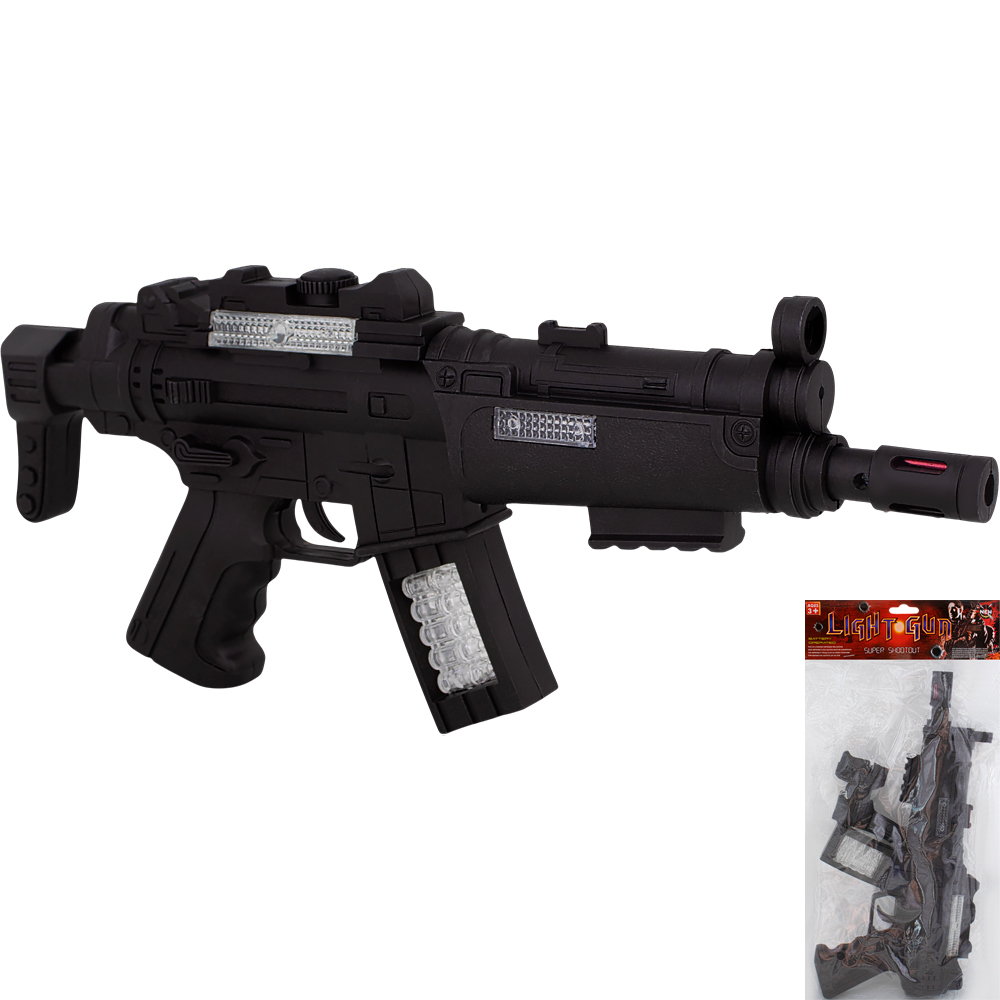 Автомат на батарейках YS-620A свет, звук в пак.