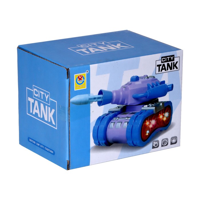 Танк Разрушитель, стреляет, работает от батареек, свет и звук МИКС   7069585 (Вид 5)
