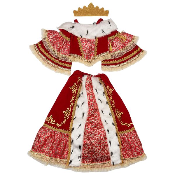 931 Карнавальный костюм Императрица (корсет, юбка, подъюбник,  корона) (К-премьер) р. 32