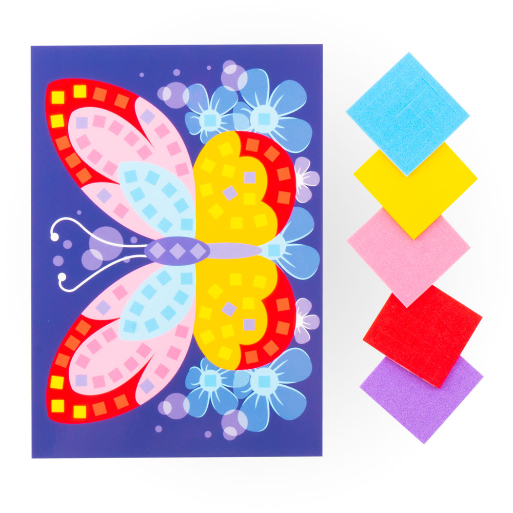 Кэ-008 Мягкая мозаика. Малый набор Яркая бабочка (Вид 2)
