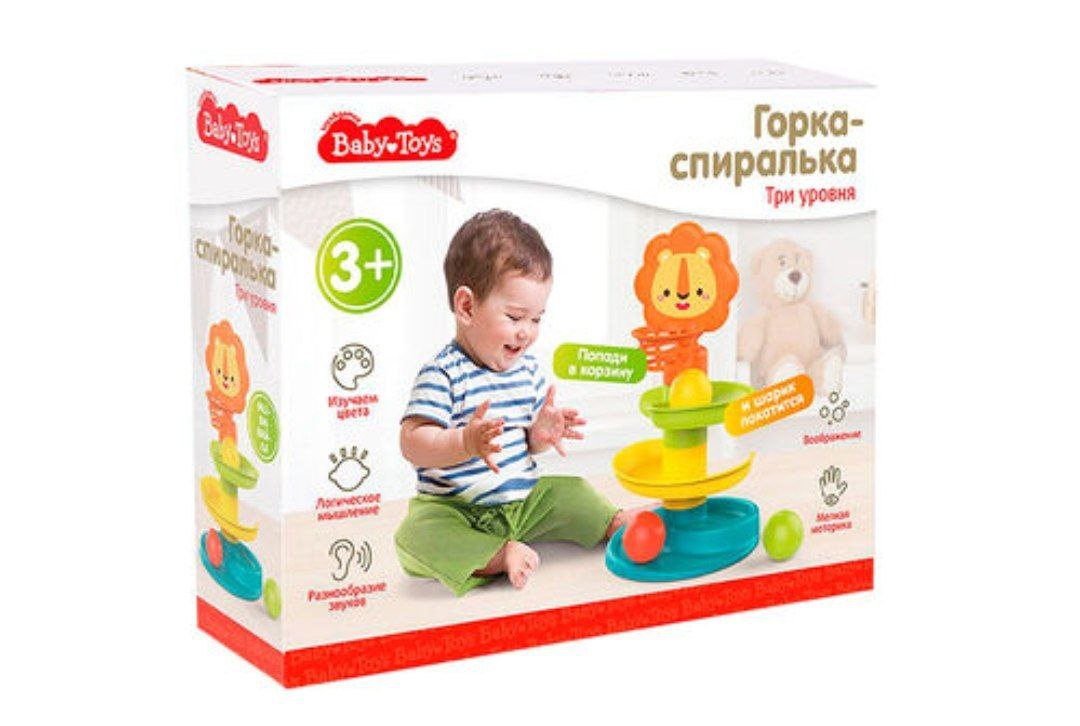 Игрушка Горка-спиралька. Три уровня Baby toys арт.70010