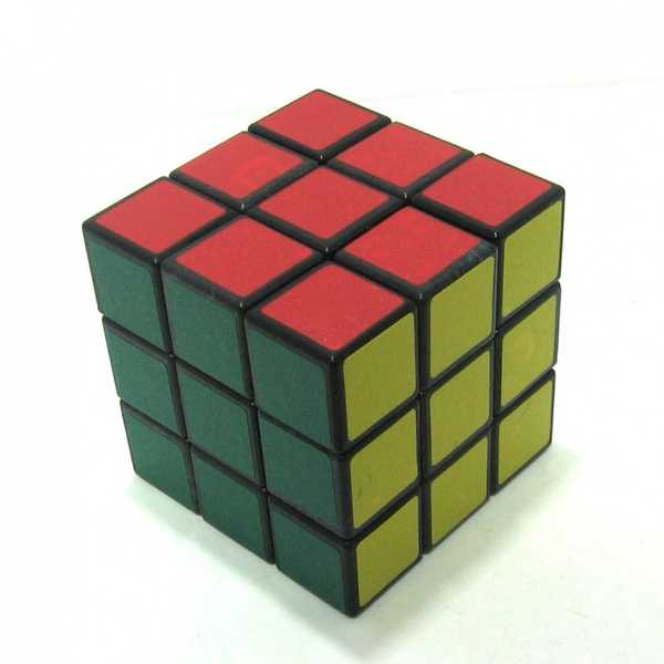 Кубик-Рубик 3*3 дешёвый.5,2*5,2*5,2 см.1/360.Арт.528-1 (Вид 1)