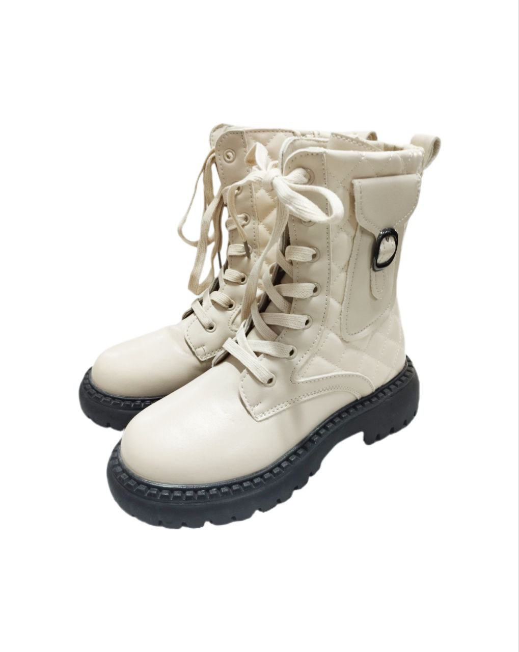 Ботинки беж мандарин  р32