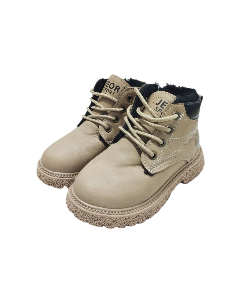 Ботинки беж с мехом р29