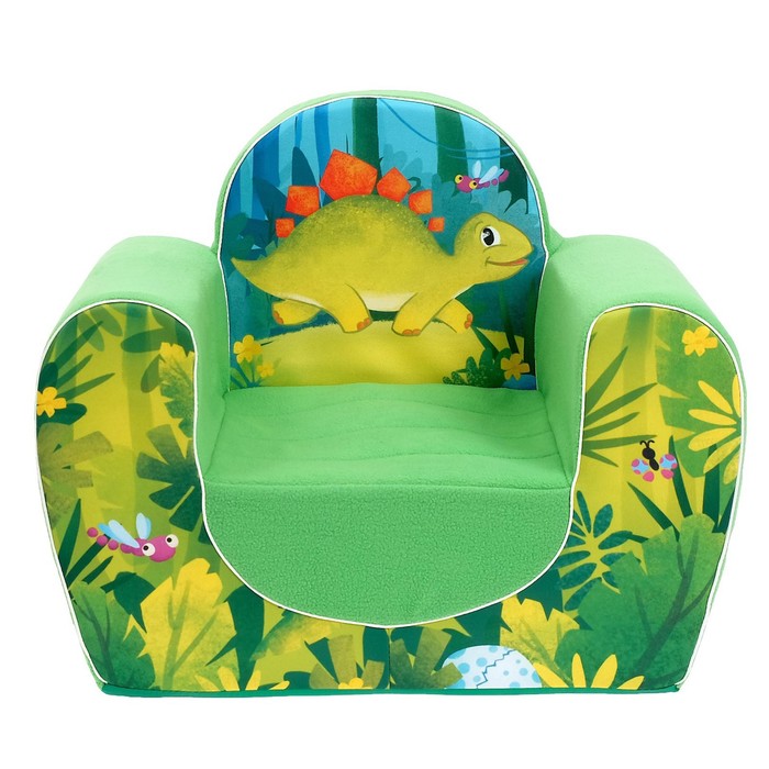 Мягкая игрушка-кресло Динозавры, цвет зелёный 4413162 (Вид 3)