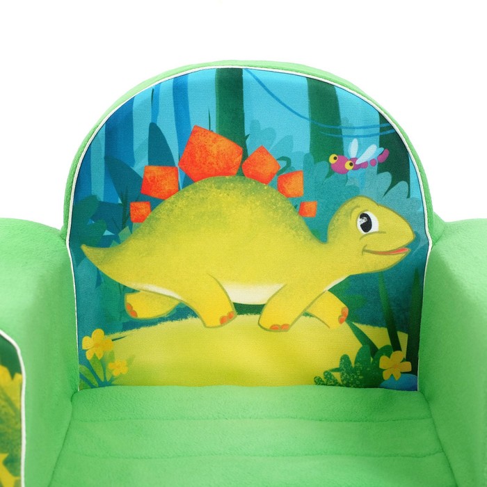 Мягкая игрушка-кресло Динозавры, цвет зелёный 4413162 (Вид 4)