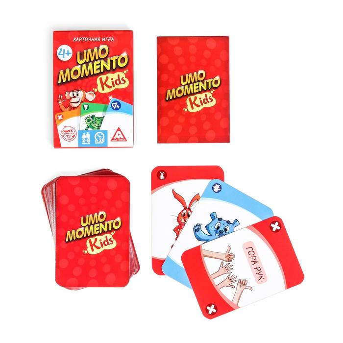 Карточная игра UMO momento. Kids, 70 карт, 4+ 4726775 (Вид 4)