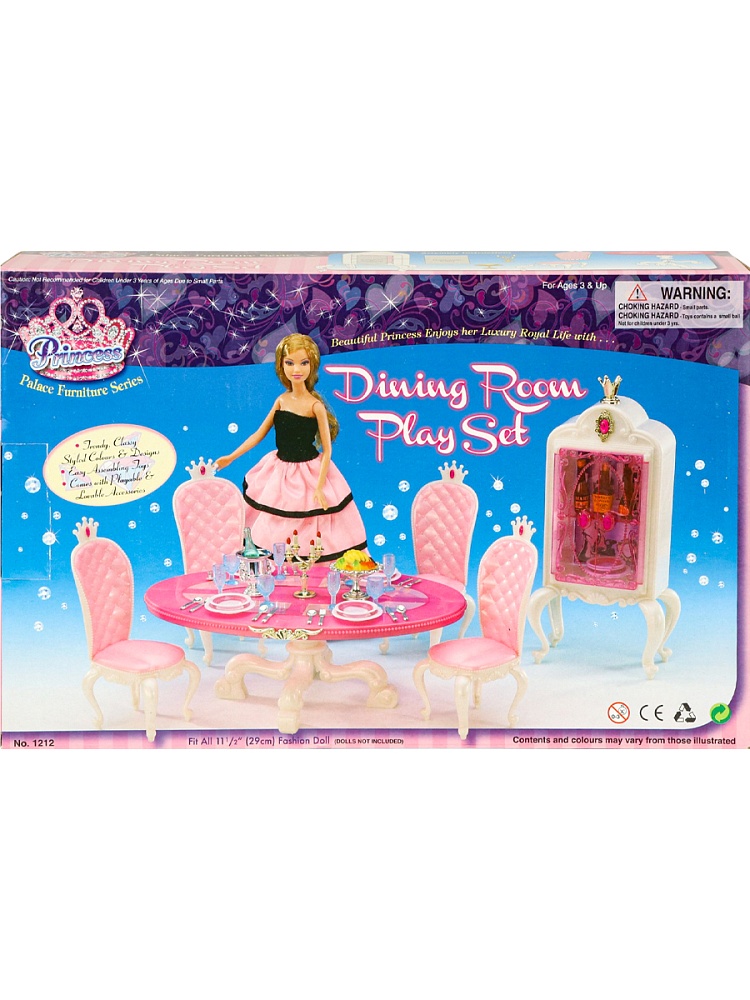 Игровой набор мебели Обеденный стол принцессы (кукла не вх. в компл.) (Арт. 1417381) (Вид 2)