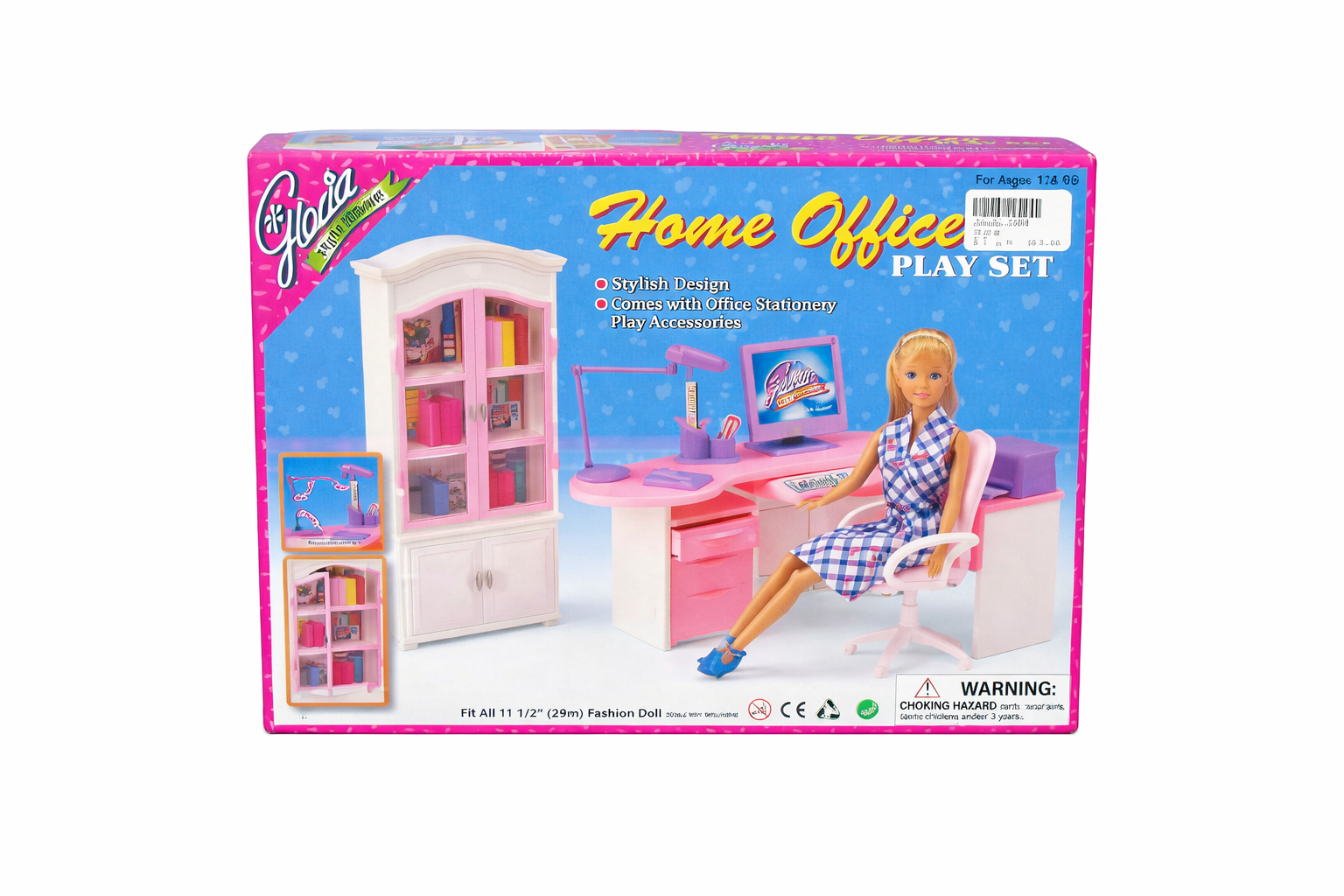 Игровой набор мебели (32х23х5,5) Домашний офис (кукла не вх. в компл.) (Арт. 225659)