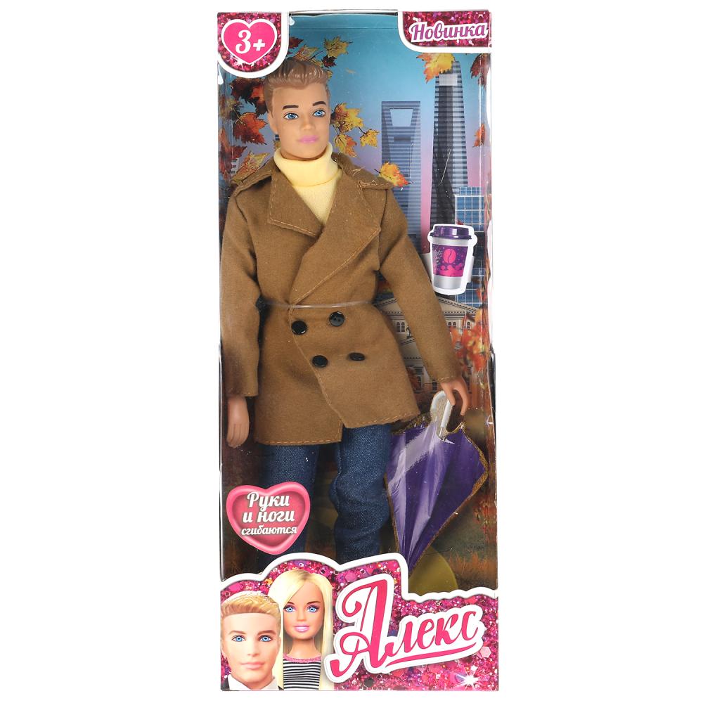 Кукла 29 см Алекс сингл, в пальто, в коробке КАРАПУЗ в кор.24шт